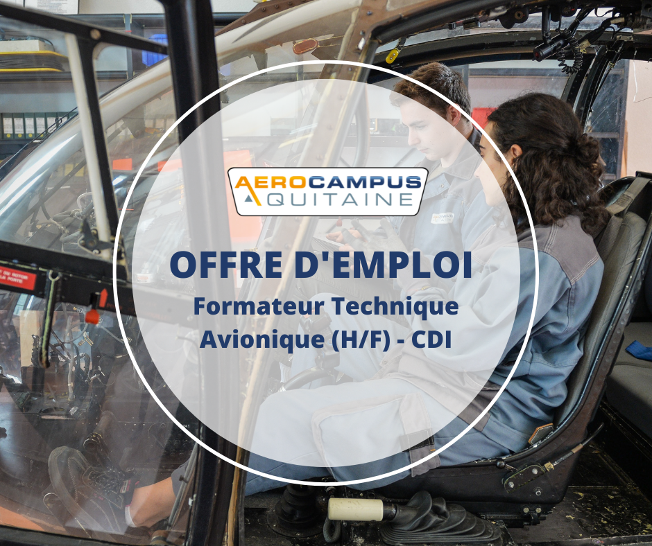 FORMATEUR TECHNIQUE AVIONIQUE (H/F) En CDI